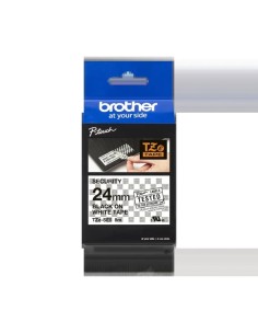 Brother TZeSE5 Fita Laminada de Segurança Original de Etiquetas - Texto preto sobre fundo branco - Largura 24mm x 8 metros 2