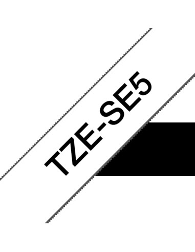 Brother TZeSE5 Fita Laminada de Segurança Original de Etiquetas - Texto preto sobre fundo branco - Largura 24mm x 8 metros