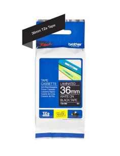 Brother TZe365 Fita Laminada Original de Etiquetas - Texto branco sobre fundo preto - Largura 36mm x 8 metros 2
