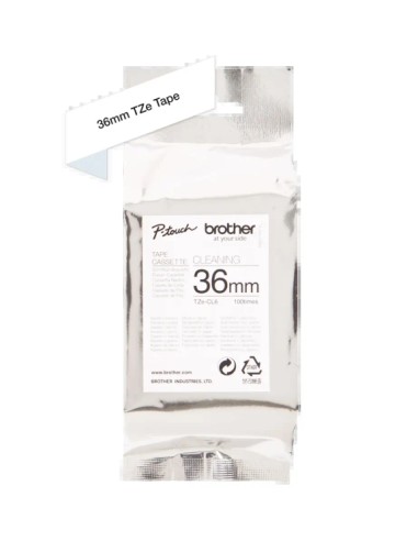Brother TZeCL6 Fita Laminada de Limpeza Original - Largura 36mm x 100 usos