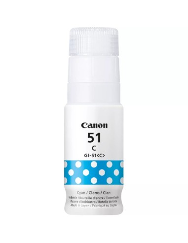 Canon GI51 Ciano Garrafa de Tinta Original - GI51C/4546C001