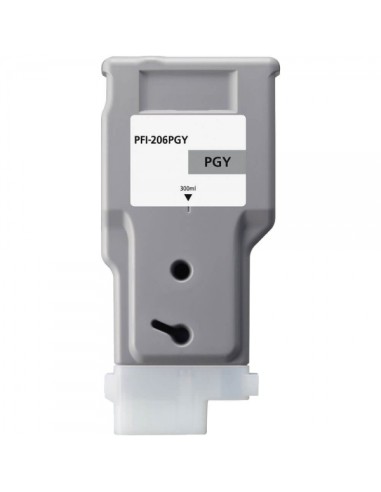 Canon PFI206 Cinza Foto Cartucho de Tinta Pigmentada Genérico - Substitui PFI206PGY/5313B001