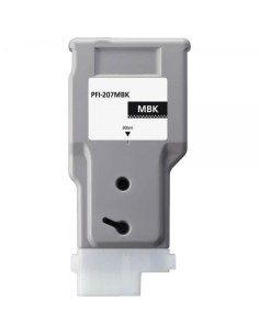Canon PFI207 Preto Fosco Cartucho de Tinta Pigmentada Genérico - Substitui PFI207MBK/8788B001
