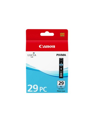 Canon PGI29 Cyan Photo Cartucho de Tinta Original - 4876B001 en portugais est : Canon PGI29 Ciano Foto Cartucho de Tinta Origin