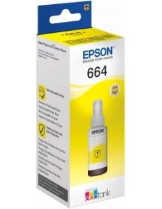 Epson T6644 Garrafa de Tinta Amarela Original - C13T664440 2