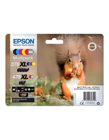 Epson 378XL/478XL Pacote de 6 Cartuchos de Tinta Originais - C13T379D4010
