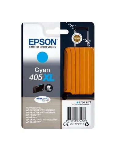 Epson 405XL Ciano Cartucho de Tinta Original - C13T05H24010
