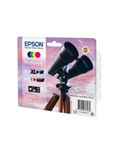 Epson 502XL/502 Pacote de 4 Cartuchos de Tinta Originais - C13T02W94010