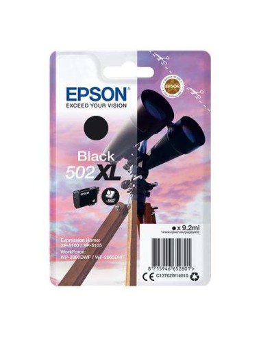 Epson 502XL Preto Cartucho de Tinta Original - C13T02W14010