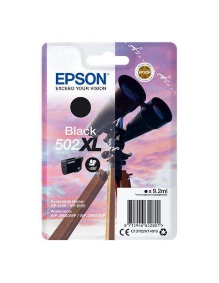 Epson 502XL Preto Cartucho de Tinta Original - C13T02W14010