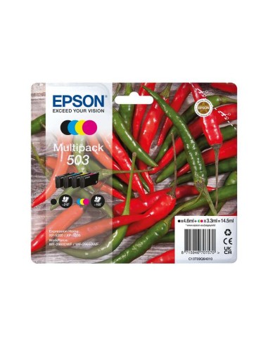 Epson 503 Pacote de 4 Cartuchos de Tinta Originais - C13T09Q64010