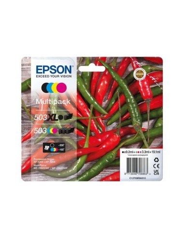 Epson 503XL/503 Pacote de 4 Cartuchos de Tinta Originais - C13T09R94010