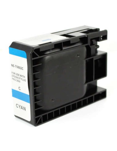Epson T5802 Ciano Cartucho de Tinta Pigmentada Genérico - Substitui C13T580200