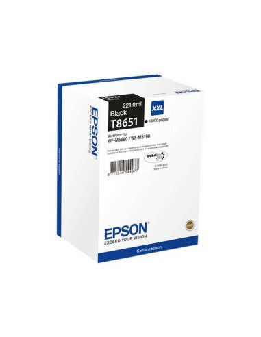 Epson T8651 Preto Cartucho de Tinta Original - C13T865140