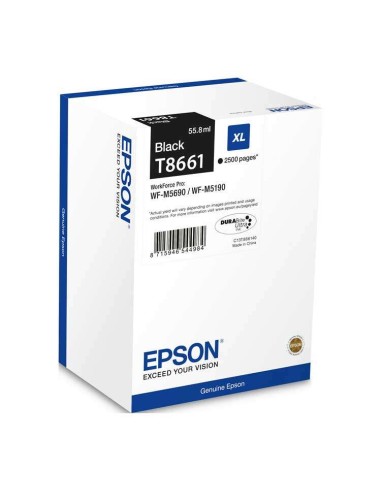 Epson T8661 XL Preto Cartucho de Tinta Original - C13T866140