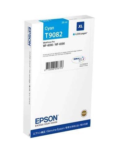 Epson T9082 Ciano Cartucho de Tinta Original - C13T908240
