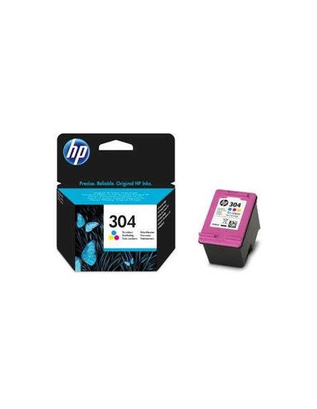 Cartucho de Tinta Original HP 304 Colorido - N9K05AE