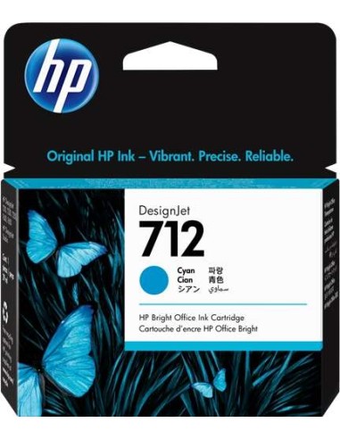 HP 712 Cyan Cartucho de Tinta Original - 3ED67A en portugais est : HP 712 Ciano Cartucho de Tinta Original - 3ED67A.