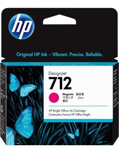 Cartucho de Tinta Original HP 712 Magenta - 3ED68A