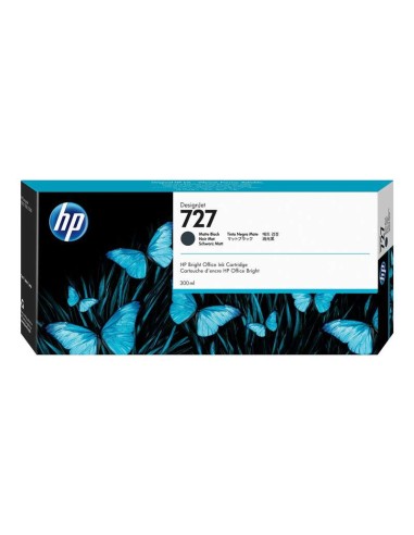 HP 727 Preto Fosco Cartucho de Tinta Original - C1Q12A