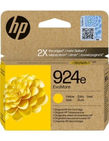 Cartucho de Tinta Original HP 924e Amarelo - 4K0U9NE