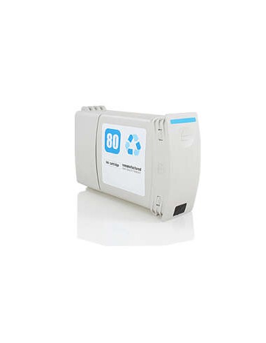 HP 80 Ciano Cartucho de Tinta Genérico - Substitui C4846A