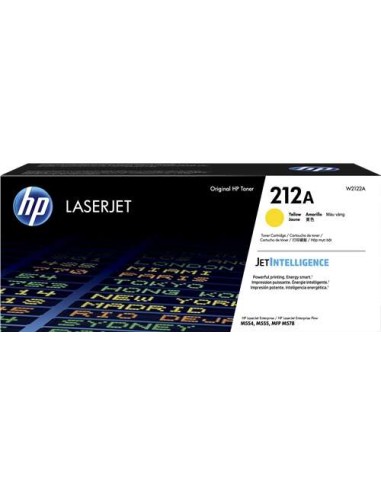 Cartucho de Toner Original HP W2122A Amarelo - 212A