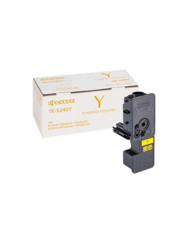 Cartucho de Toner Original Kyocera TK5240 Amarelo - 1T02R7ANL0/TK5240Y