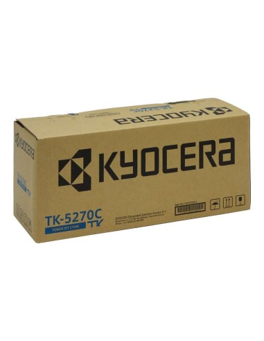 Kyocera TK5270 Cyan Cartucho de Toner Original - 1T02TVCNL0/TK5270C