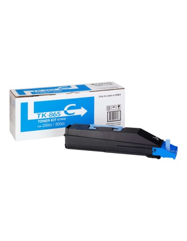 Kyocera TK865 Ciano Cartucho de Toner Original - 1T02JZCEU0/TK865C