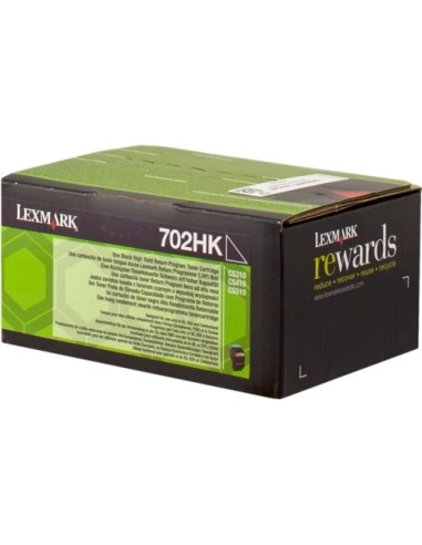 Lexmark CS310/CS410/CS510 Preto Cartucho de Toner Original - 70C2HK0/70C0H10/70C0H10/702HK