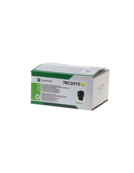 Lexmark CS421/CS521/CS622/CX421/CX522/CX622/CX625 Amarelo Cartucho de Toner Original - 78C20Y0