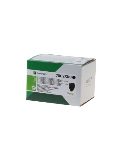 Lexmark CS421/CS521/CS622/CX421/CX522/CX622/CX625 Cartucho de Toner Original Preto - 78C2XK0/78C2XKE