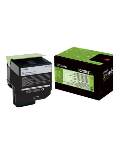 Lexmark CX510 Preto Cartucho de Toner Original - 80C2XK0/80C2XKE/80C0X10/802XK