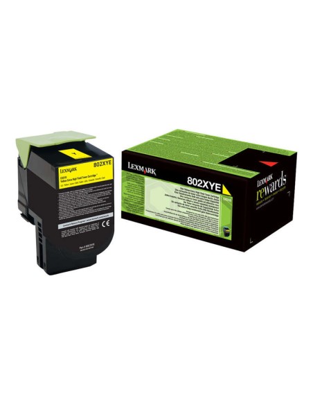 Lexmark CX510 Amarelo Cartucho de Toner Original - 80C2XY0/80C2XYE/80C0X40/802XY