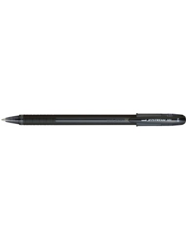 Uni-ball JetStream SX-101-10 Caneta de Tinta - Ponta de Esfera 1mm - Tinta de Secagem Instantânea - Ideal para Canhotos - Cor P