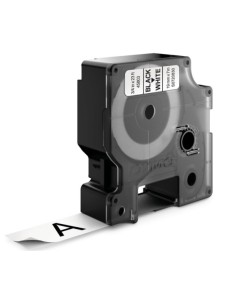 Dymo D1 45803 Fita de Etiquetas Original para Rotuladora - Texto Preto sobre Fundo Branco - Largura 19mm x Comprimento 7m