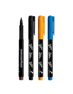 Eberhard Faber Tattoo Marker Beach Pack de 4 Marcadores para Tatuagens Temporárias + 4 Moldes com mais de 20 Motivos - Secagem  2