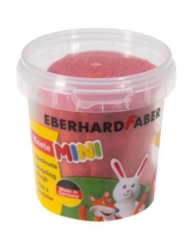 Eberhard Faber Mini Kids Pack com 4 potes de 140g de massa de modelar - 97% ingredientes naturais - cores branco, amarelo, verm
