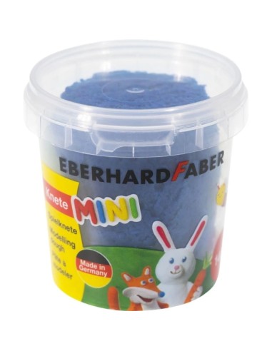 Eberhard Faber Mini Kids Pack com 4 potes de 140g de massa de modelar - 97% ingredientes naturais - cores branco, amarelo, verm