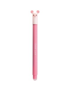 Eberhard Faber Animal Erase It! Caneta Gel Azul Apagável - Traço 0.7mm - Toque Suave - Design Porco