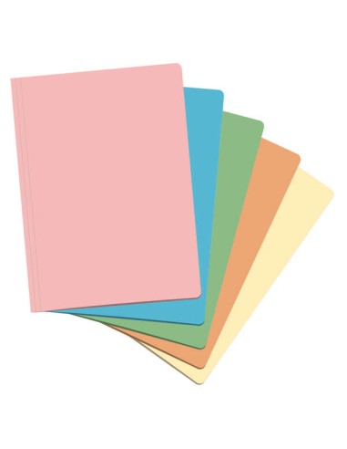 Dohe Pack de 50 Subcapas de Cartolina de 180g - Ranhura para Fixador - Resistente e Durável - Ideal para Organizar Documentos -