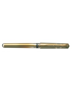Uni-ball Signo Broad UM-153 Roller de Tinta Gel - Ponta de Bola 1mm - Traço Estilo Caneta - Empunhadura de Borracha - Cor Ouro