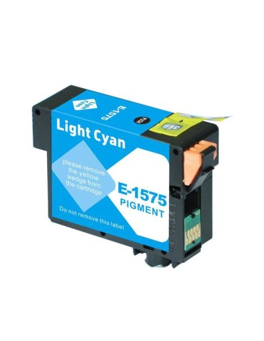 Epson T1575 Ciano Claro Cartucho de Tinta Pigmentada Genérico - Substitui C13T15754010