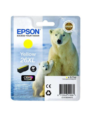 Epson T2634 (26XL) Amarelo Cartucho de Tinta Original - C13T26344012