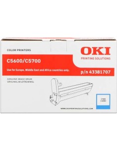 OKI C5600/C5700 Tambor de Imagem Ciano Original - 43381707 (Drum)
