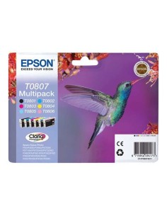 Epson T0807 Pacote de 6 Cartuchos de Tinta Originais - C13T08074011