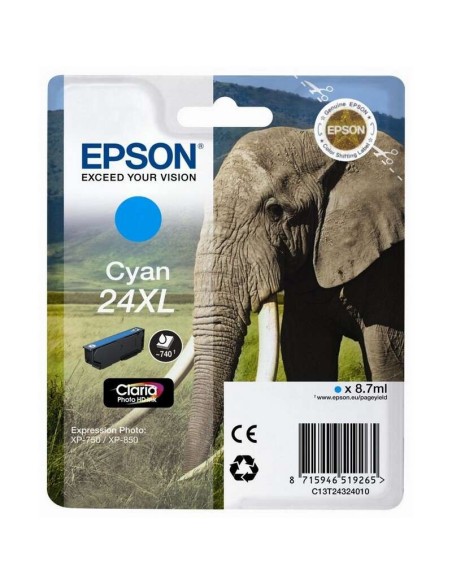 Epson T2432 (24XL) Ciano Cartucho de Tinta Original - C13T24324012
