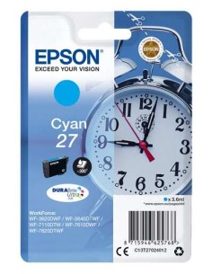 Epson T2702 (27) Ciano Cartucho de Tinta Original - C13T27024012