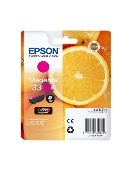 Epson T3363 (33XL) Magenta Cartucho de Tinta Original - C13T33634012